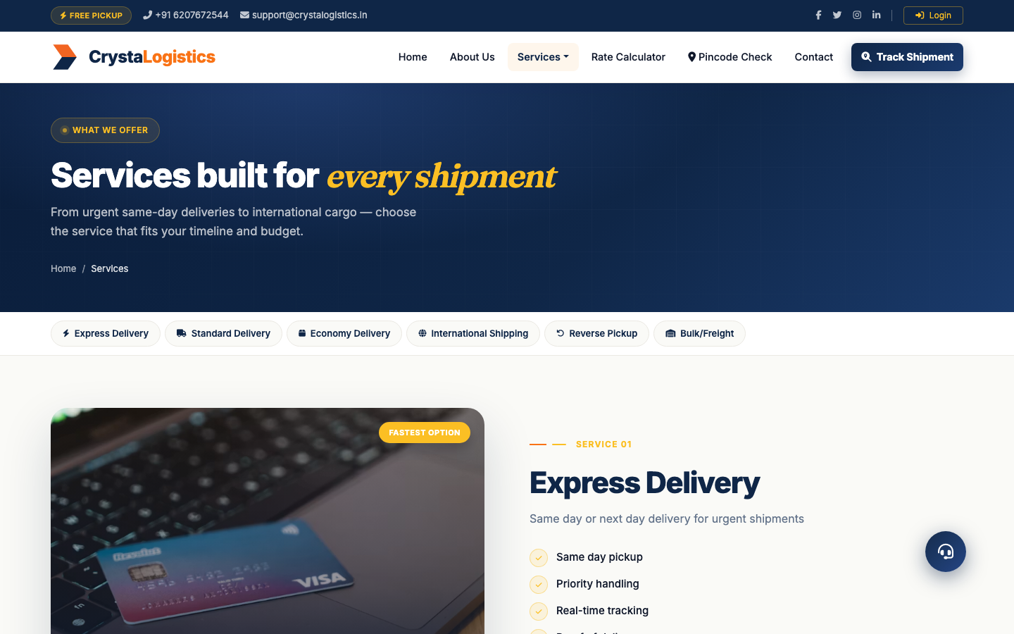 Services, pricing & coverage