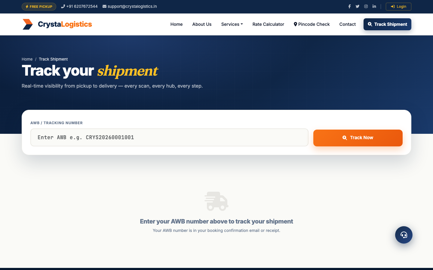 Real-time shipment tracking