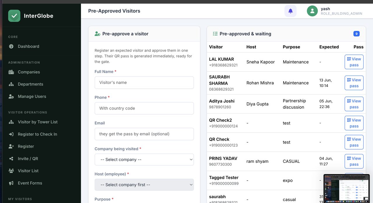 SignShield admin dashboard