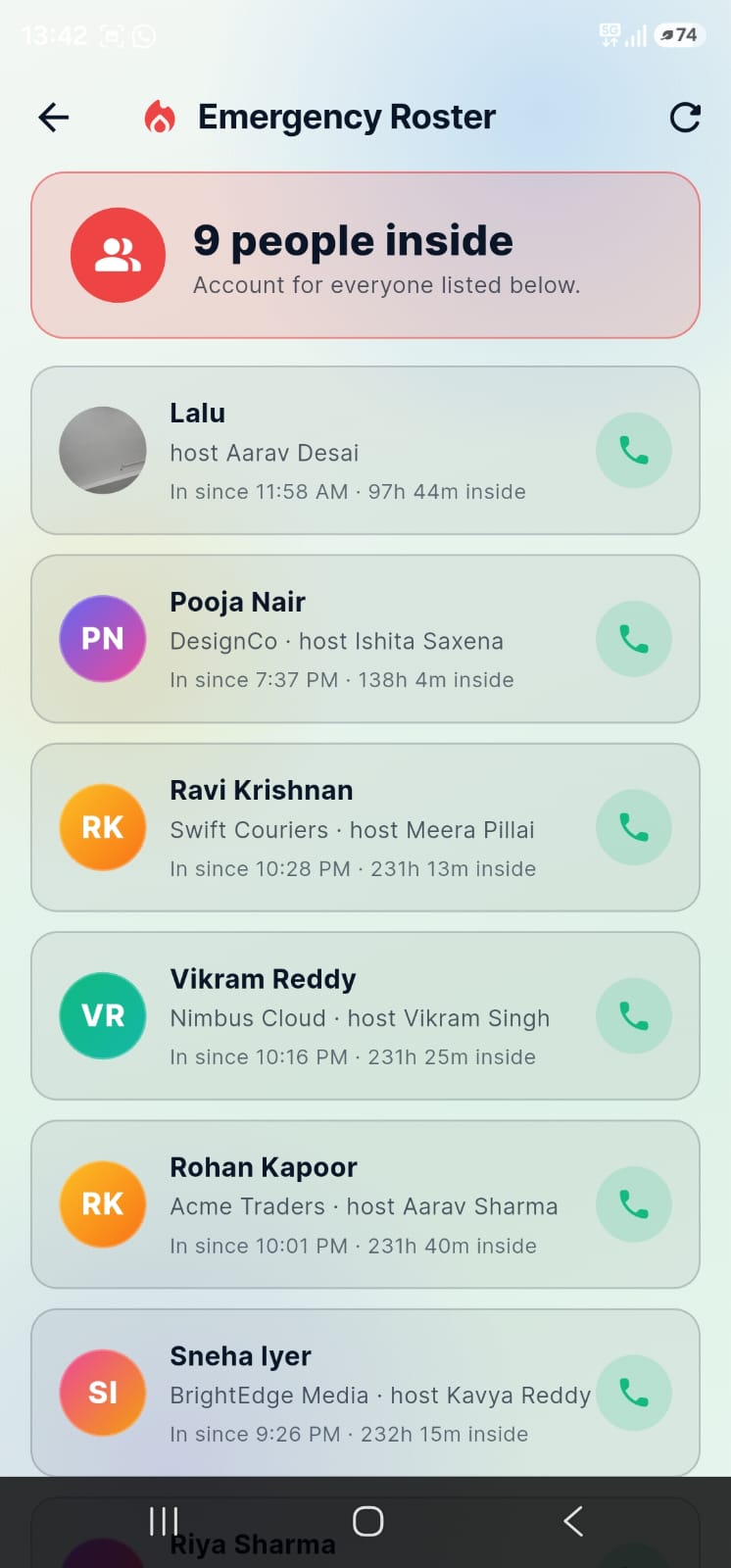 SignShield app screen