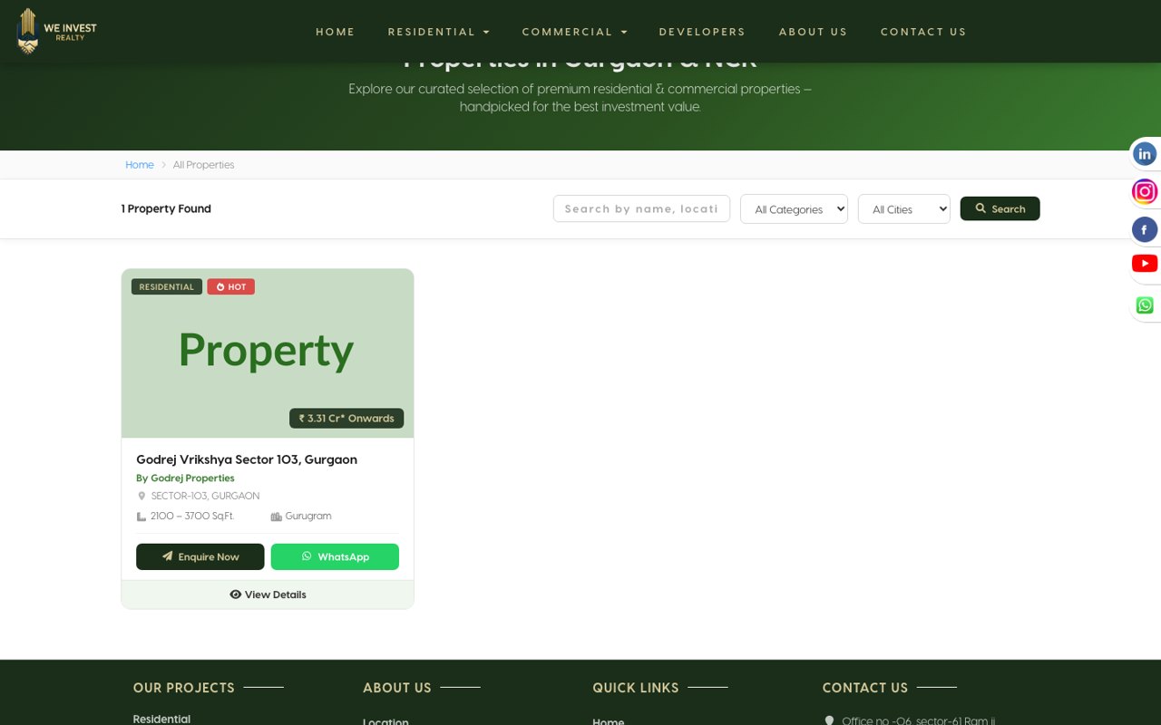 Developer project pages