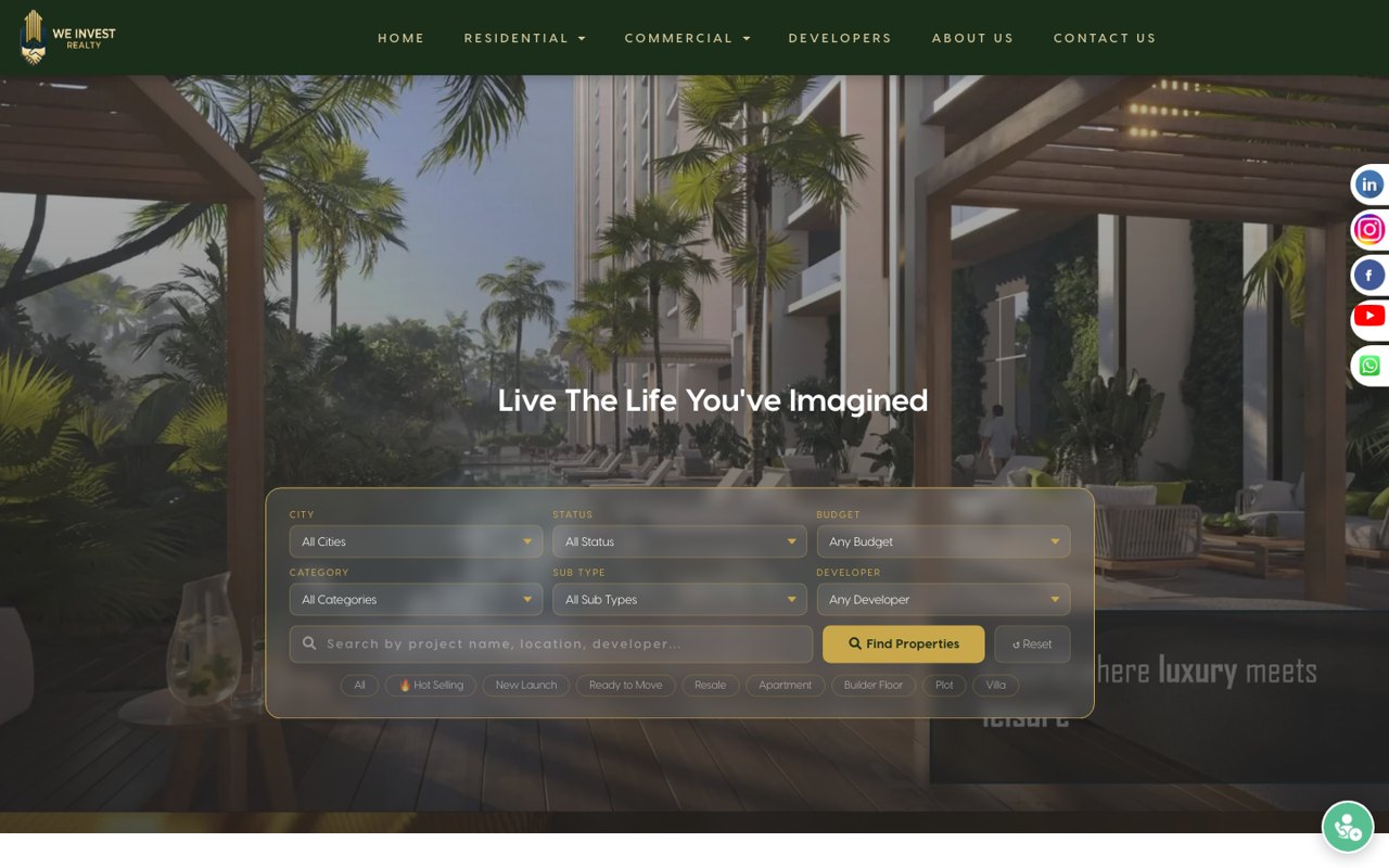 WeInvest Realty — Luxury Real Estate Platform